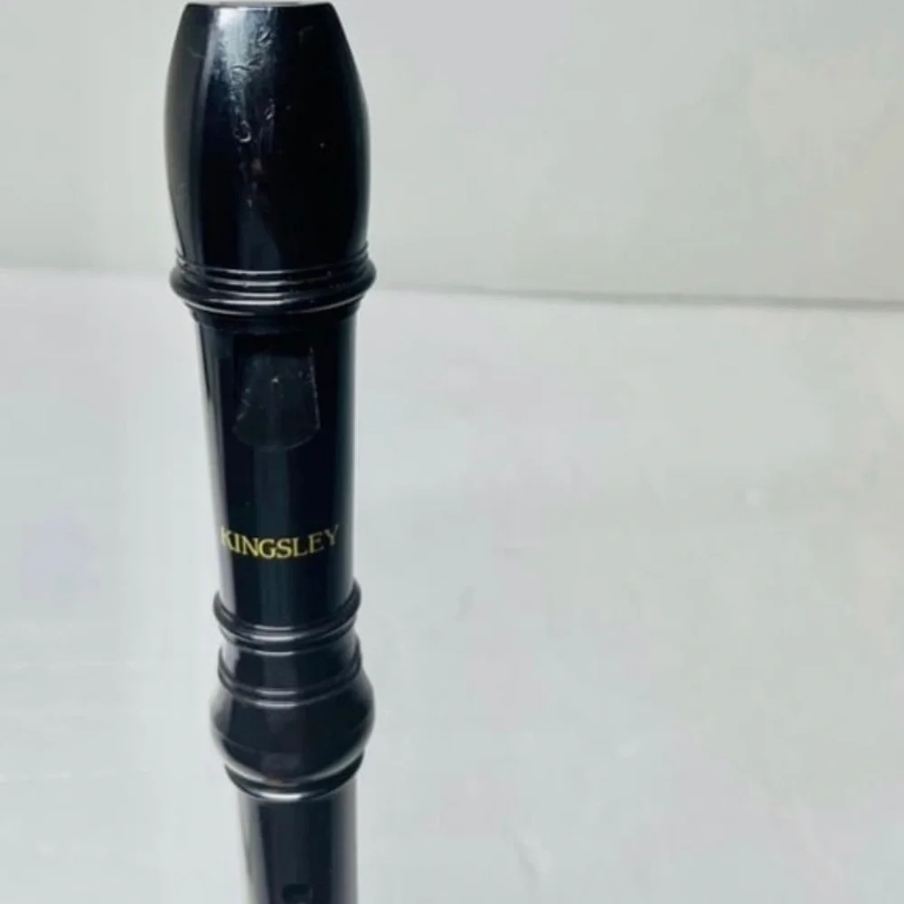 VINTAGE ELEMENTARY SCHOOL KINGSLEY SOPRANO RECORDER w/ZIP STORAGE BAG